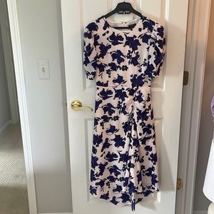 Halogen lilac and dark purple midi dress